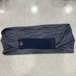 4/$20 Lululemon navy and gray headband